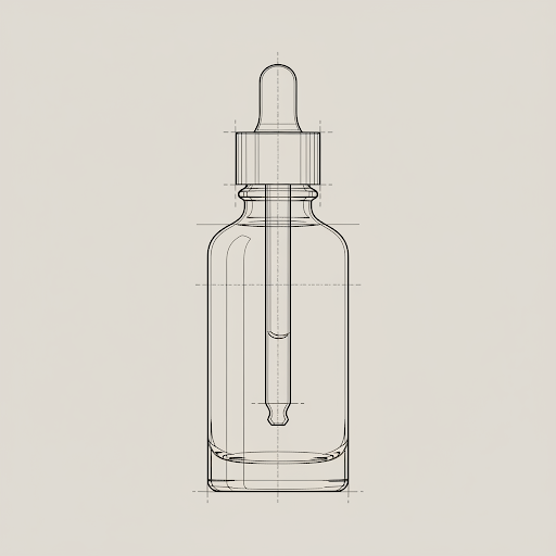 Formulea Dropper Bottle Technical Illustration
